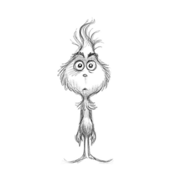 Гринч картинки для срисовки