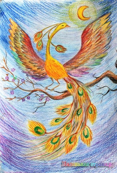 Рисование Жар птицы