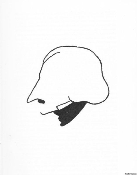 Гоголь портрет в профиль