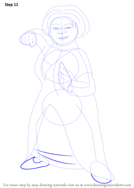 Принцесса Фиона раскраска