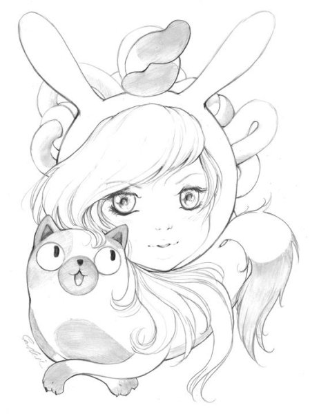 Раскраска Шрек и Фиона