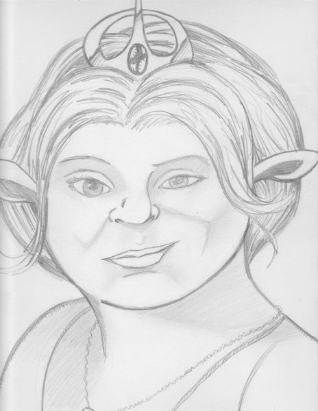 Шрек карандашом