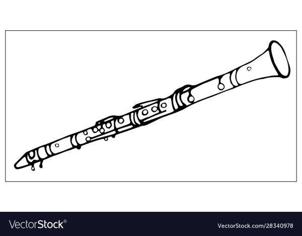 Рисунок кларнета по шагам