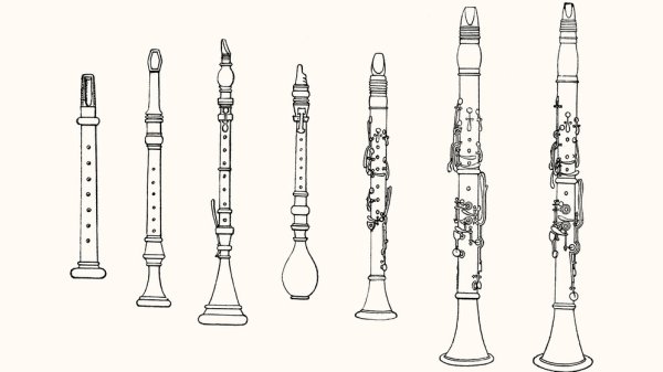 Кларнет чертеж