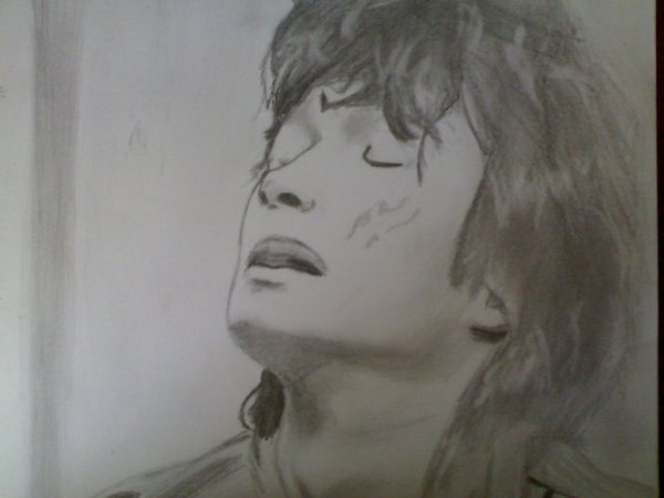 Виктор Цой карандашом