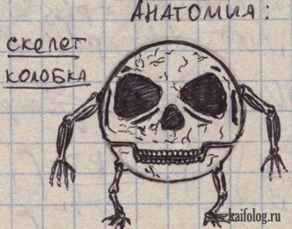 Классные зарисовки в тетради