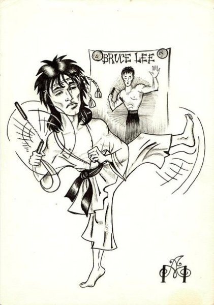 Виктор Цой портрет карандашом