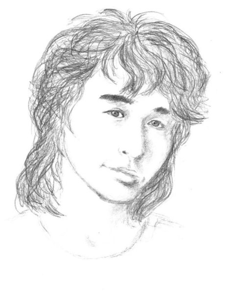 Портрет Виктора Цоя для срисовки