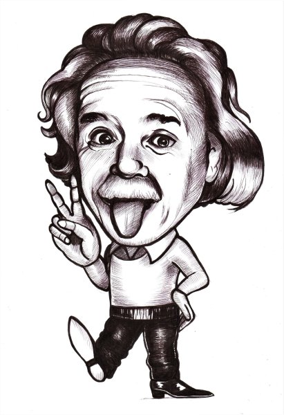 Этапы рисования шаржа