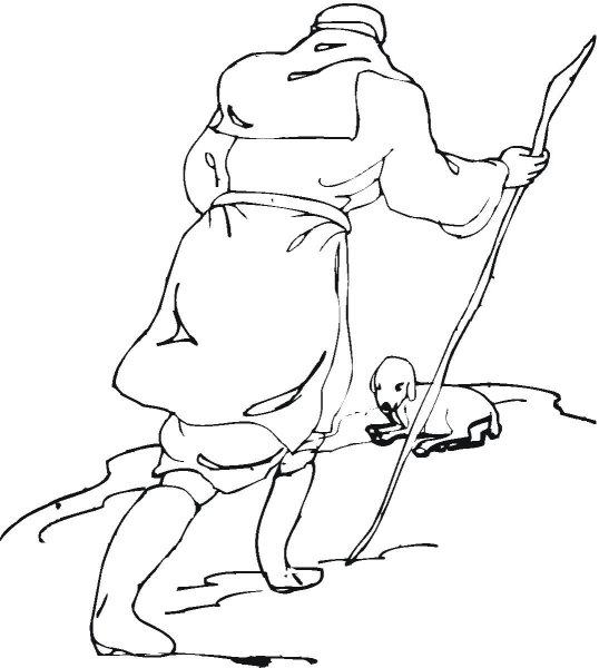 Притча о потерянной овце раскраска