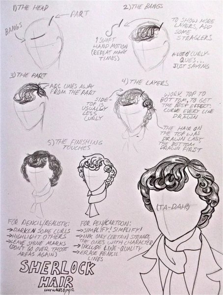 Шерлок Холмс для срисовки