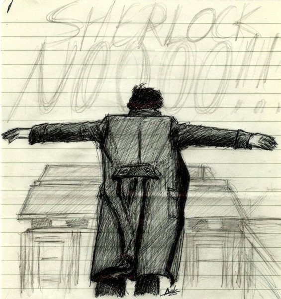 Шерлок Холмс рисунок для срисовки
