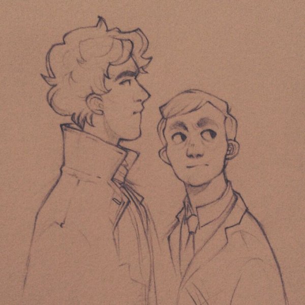 Шерлок скетч арт