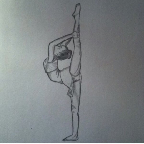 Нарисовать шпагат