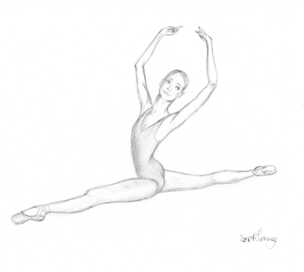 Гимнастка карандашом