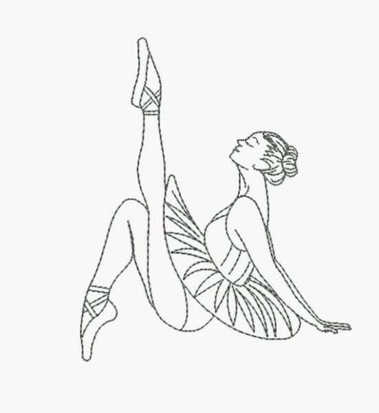 Балерина рисунок