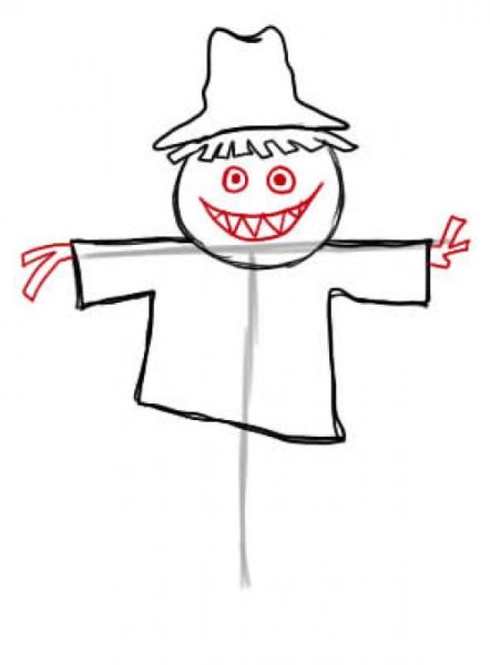 Нарисовать пугало