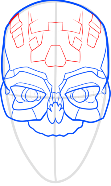 Терминатор рисунок поэтапно