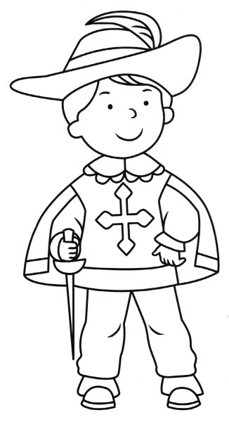 Мушкетеры раскраска для детей