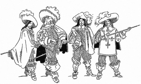 Мушкетер раскраска