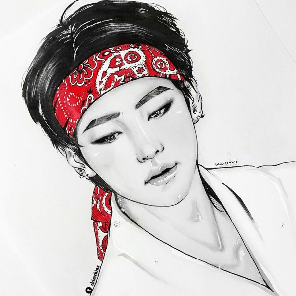 BTS Jimin в бандане