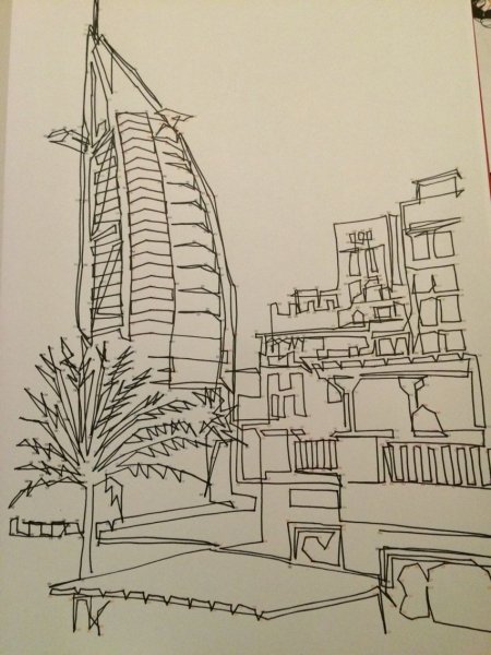 Дубай рисовать