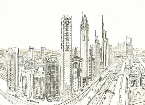 Высотки карандашом