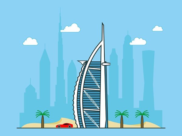 Дубай мультяшный