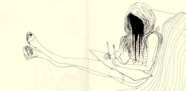 Печальные рисунки карандашом