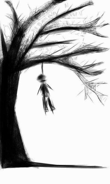 Аниме карандашом грустные