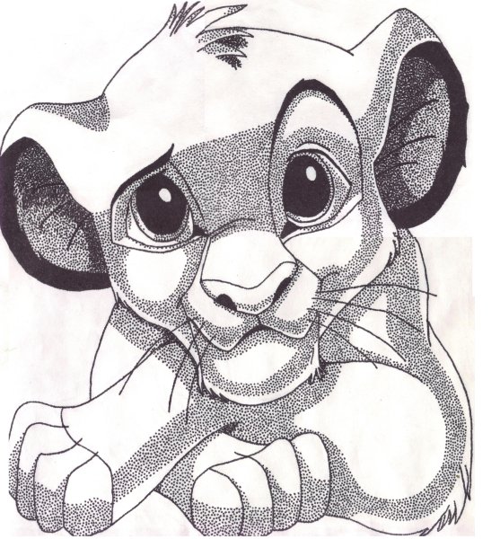 Рисунок точками карандашом