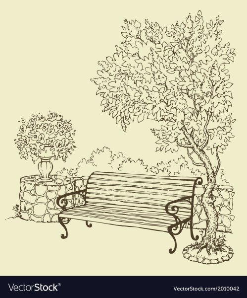 Рисунок парка карандашом для начинающих