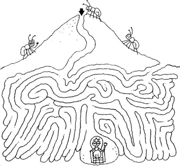 Раскраска Лабиринт