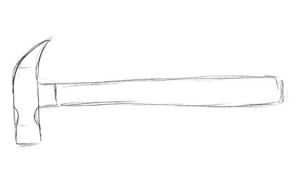 Молоток рисунок карандашом художников