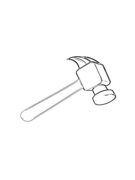 Молоток контур