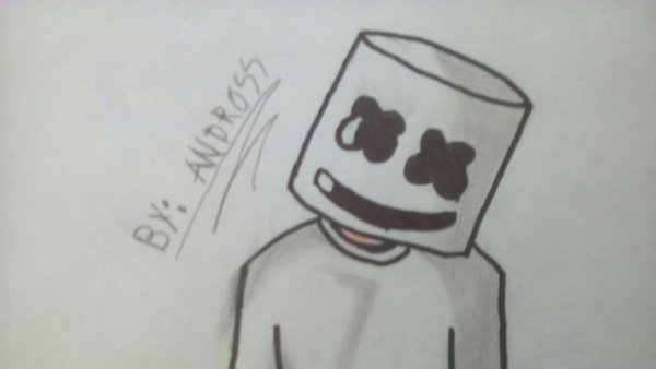 Маршмеллоу срисовать легко