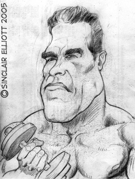 Рисунок Арнольда Шварценеггера