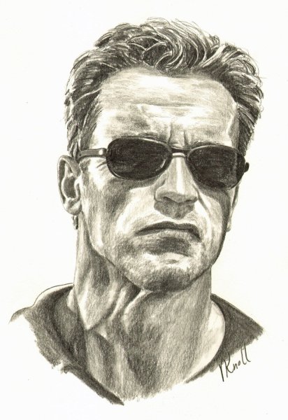 Арнольд Шварценеггер рисунок
