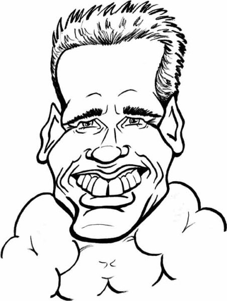 Арнольд Шварценеггер рисунок