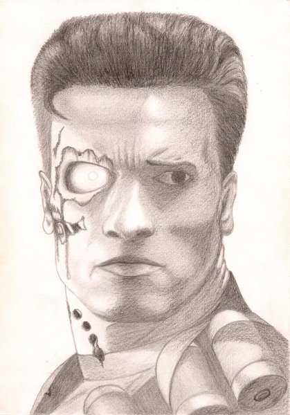 Арнольд Шварценеггер нарисованный