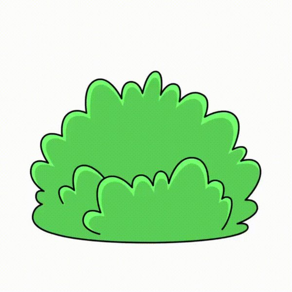 Кустарник рисунок