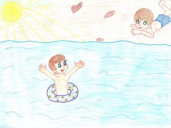 Рисунок как я провел лето