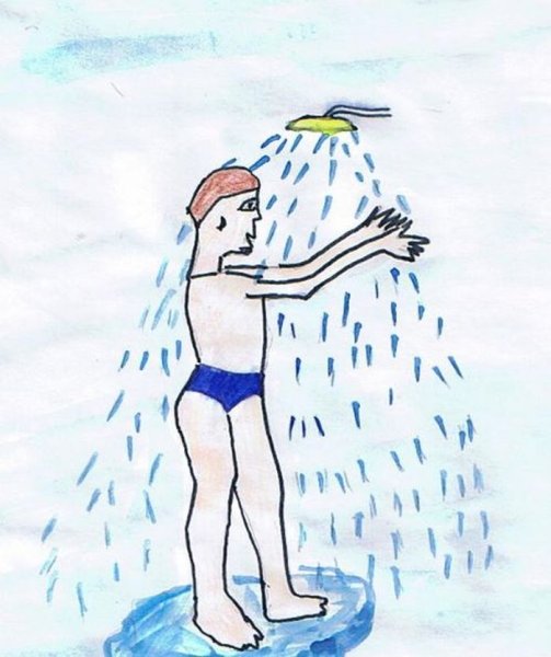 Раскраска закаливание для детей