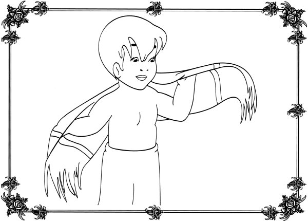 Душ раскраска для малышей