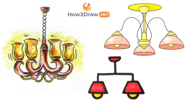 Люстра рисунок для детей