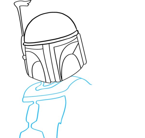 Джанго Фетт шлем рисунок