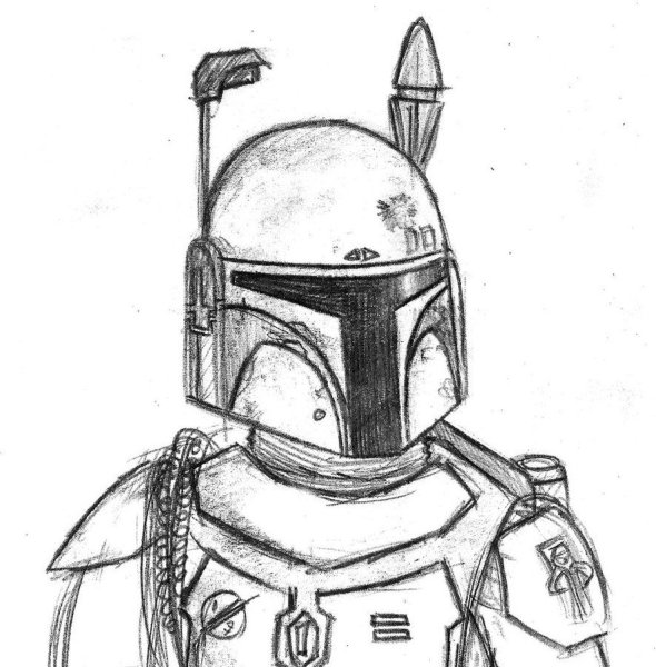 Звёздные войны рисунки Боба Фетт