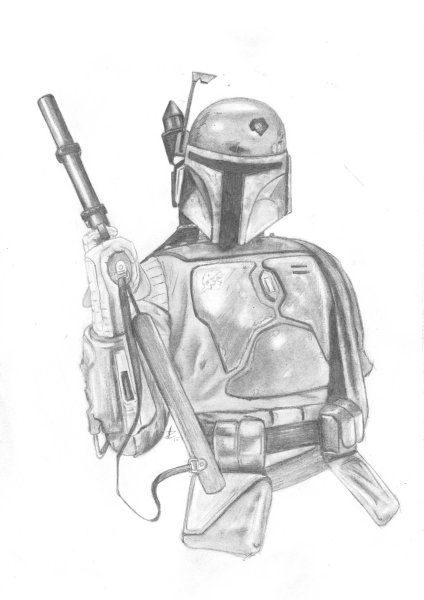 Звёздные войны рисунки Боба Фетт