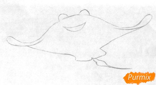 Нарисовать ската пошагово