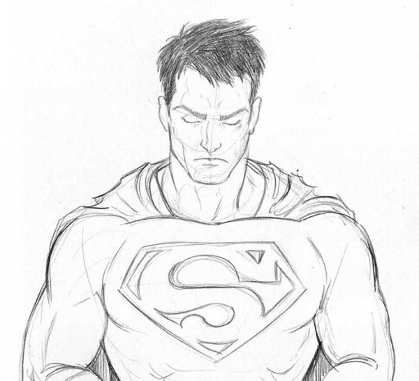 Супермен карандашом
